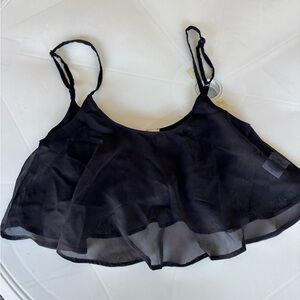 Lagaci Sheer Black Top